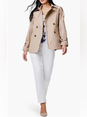 Nic+Zoe Femme short trench coat for women, size medium